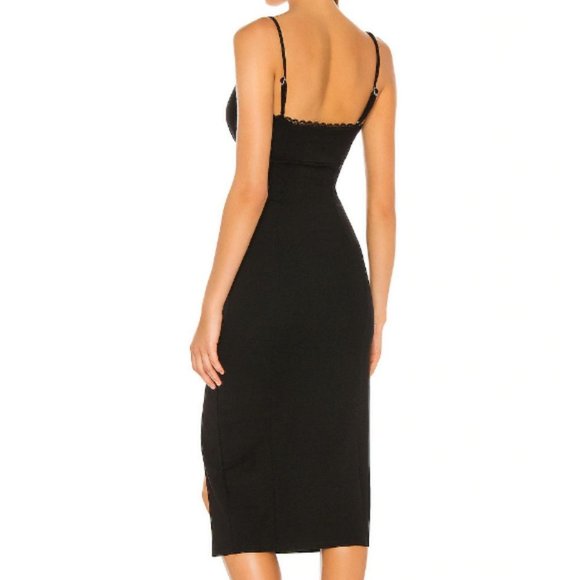 Privacy Please Janelle Midi Dress in Black - Picture 3 of 3